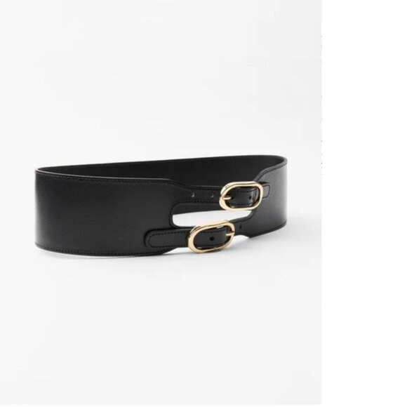 ZARA DOUBLE BUCKLE SASH BELT